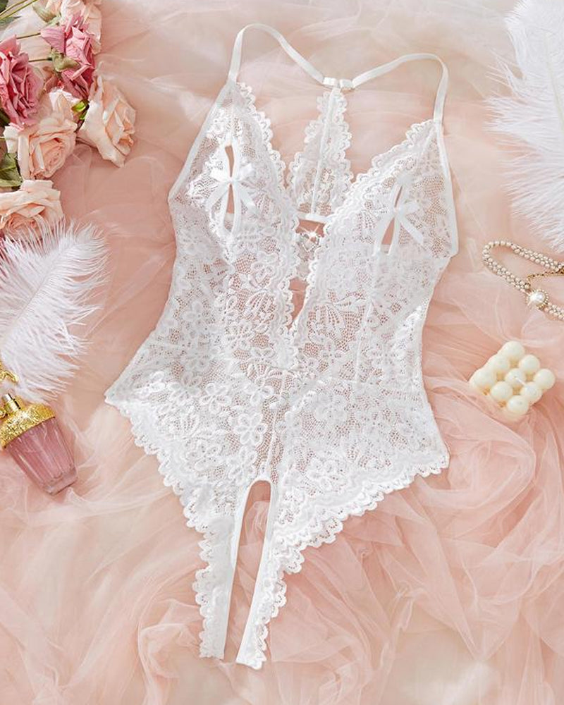 Selviera – Lace Bodysuit Pajamas
