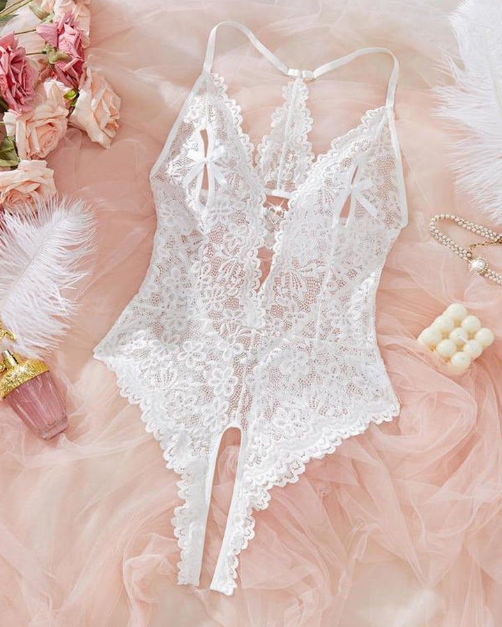 Selviera – Lace Bodysuit Pajamas
