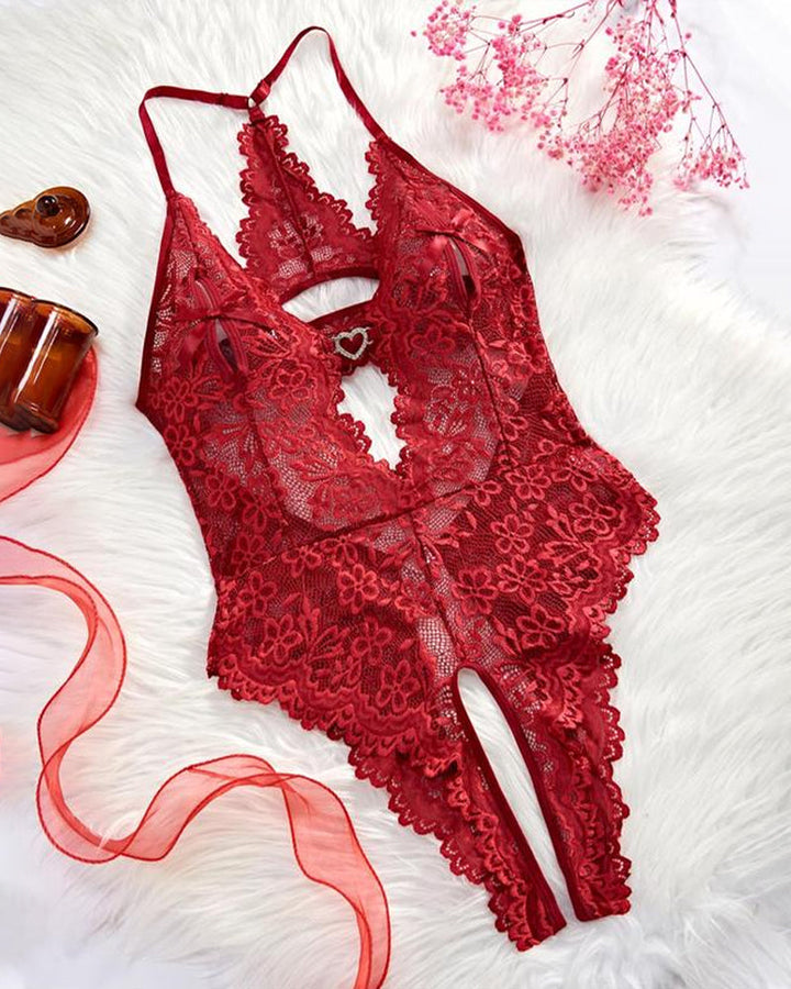 Selviera – Lace Bodysuit Pajamas