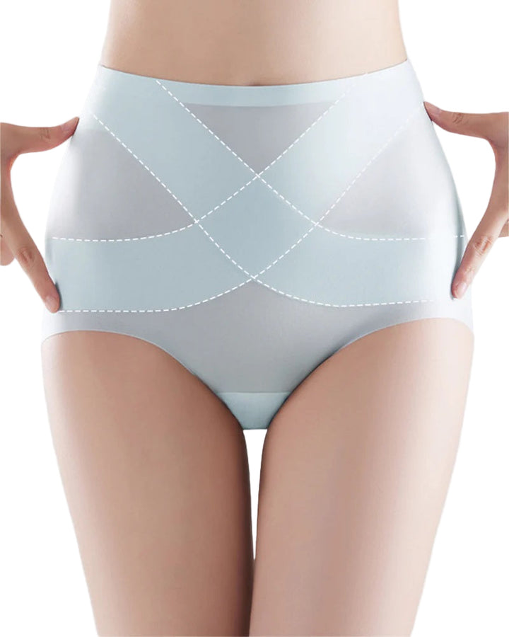 Calyndria – Seamless High-Waist Ice Silk Underwear