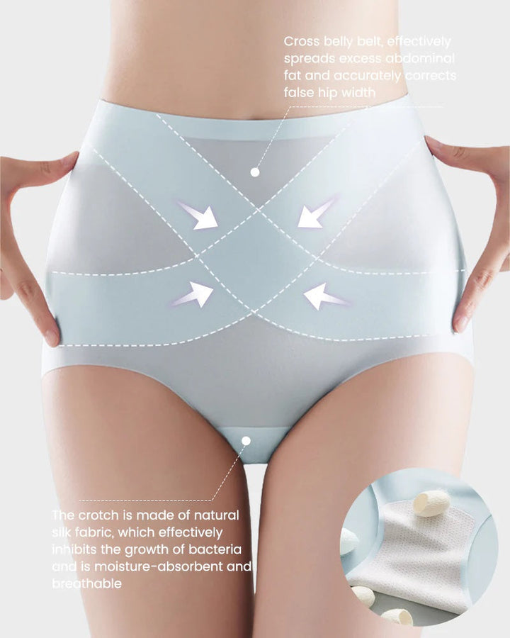 Calyndria – Seamless High-Waist Ice Silk Underwear