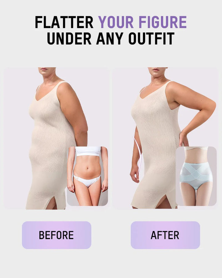 Calyndria – Seamless High-Waist Ice Silk Underwear
