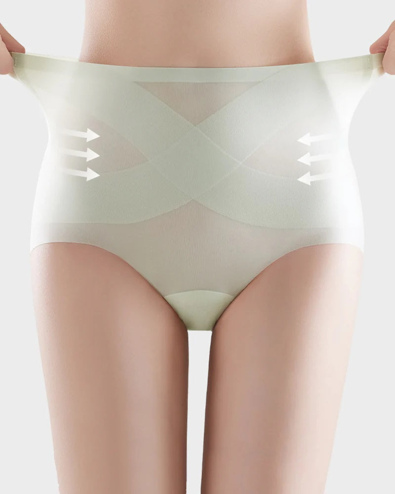 Calyndria – Seamless High-Waist Ice Silk Underwear