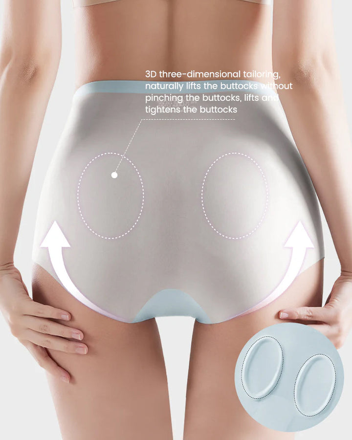 Calyndria – Seamless High-Waist Ice Silk Underwear