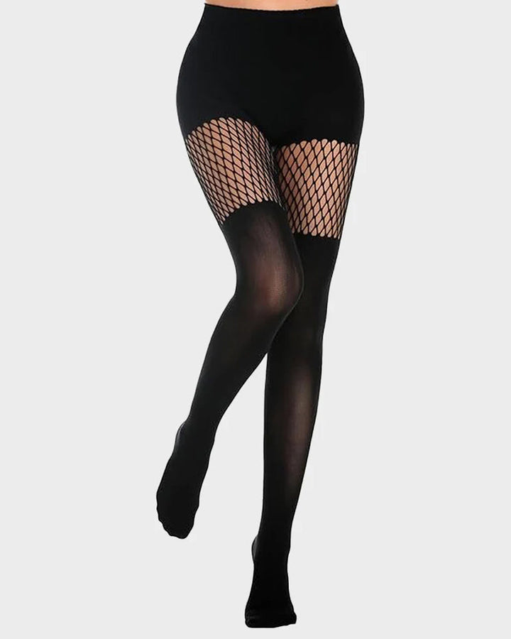 Vanelle – Fishnet Suspender Pantyhose