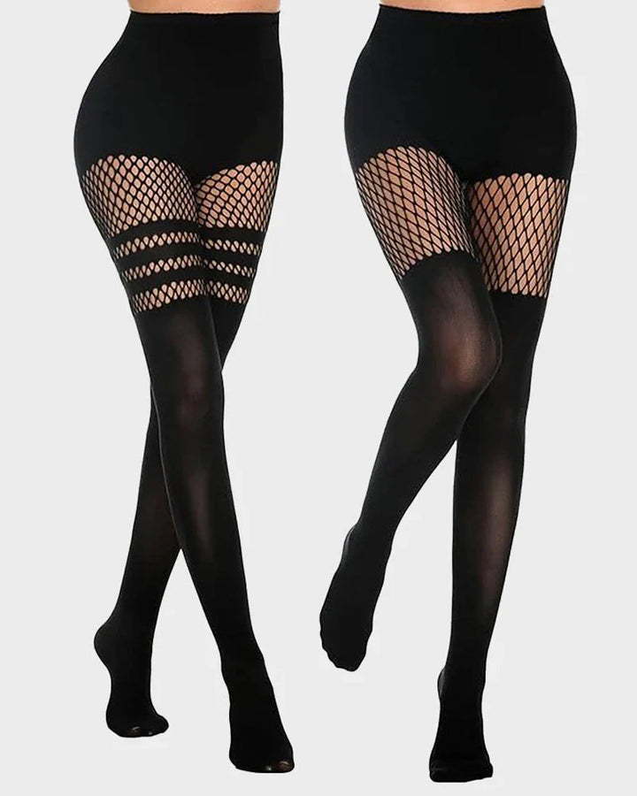 Vanelle – Fishnet Suspender Pantyhose