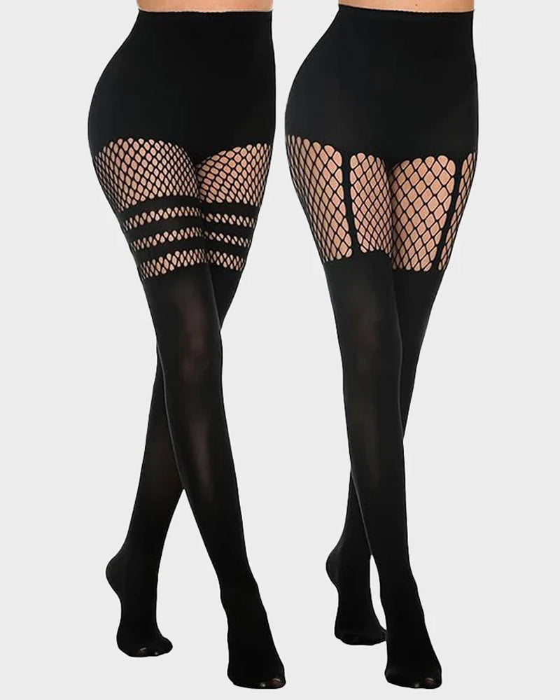 Vanelle – Fishnet Suspender Pantyhose