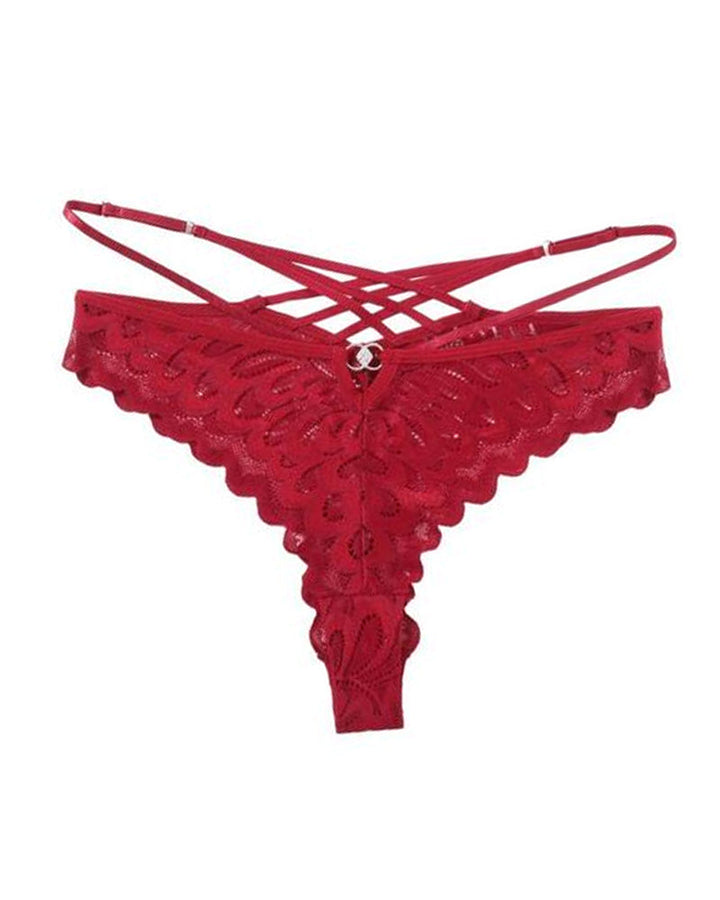 Evelyntra – Lace Cross Back Panties