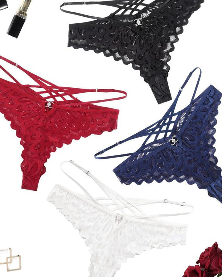 Evelyntra – Lace Cross Back Panties