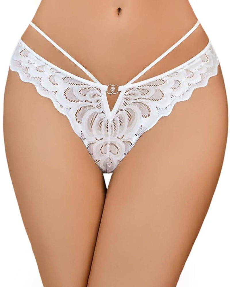Evelyntra – Lace Cross Back Panties