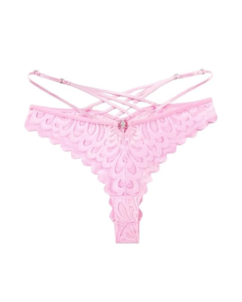 Evelyntra – Lace Cross Back Panties