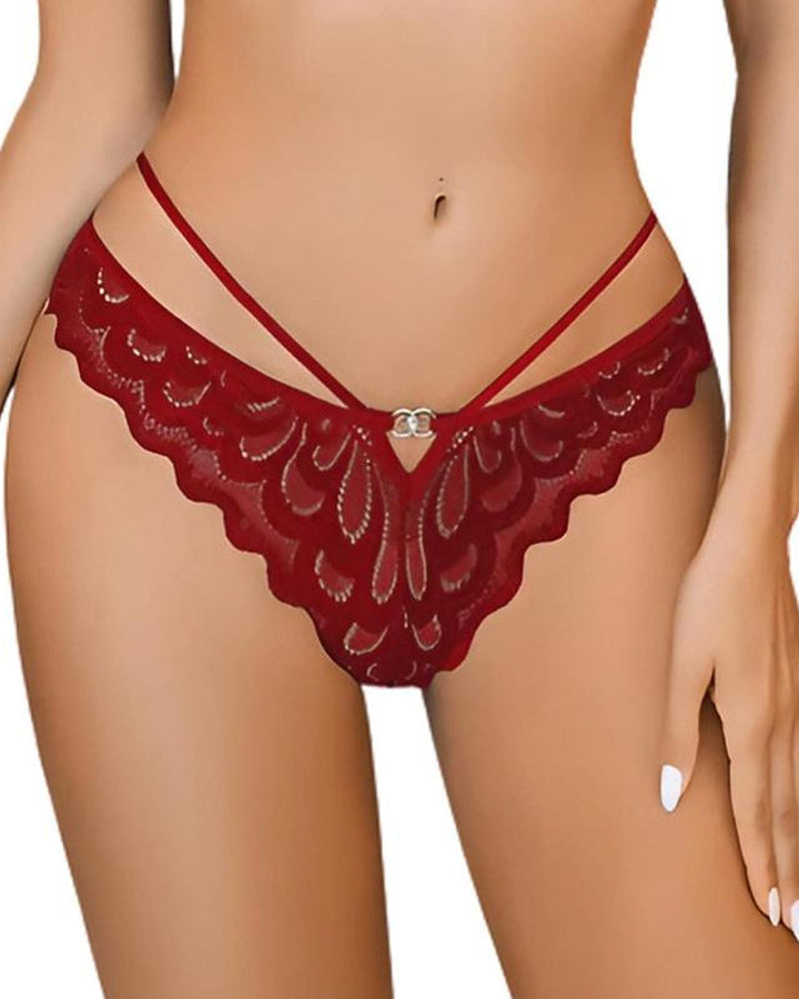 Evelyntra – Lace Cross Back Panties