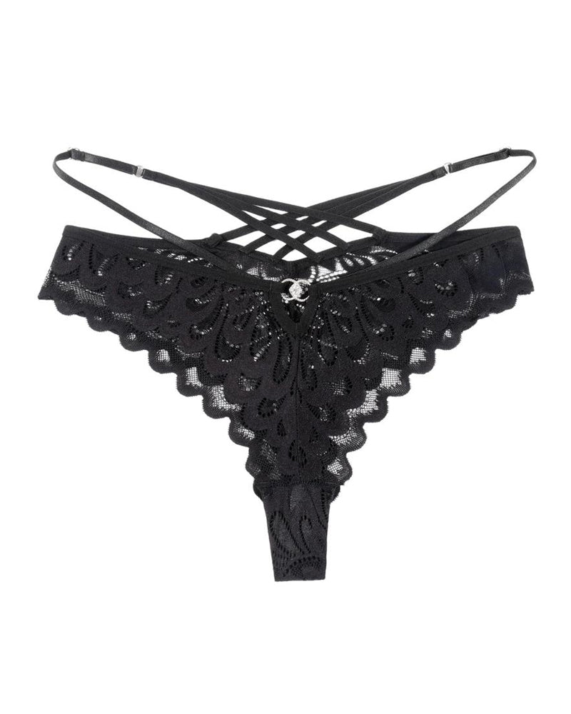 Evelyntra – Lace Cross Back Panties