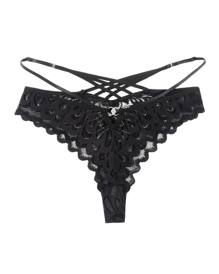Evelyntra – Lace Cross Back Panties