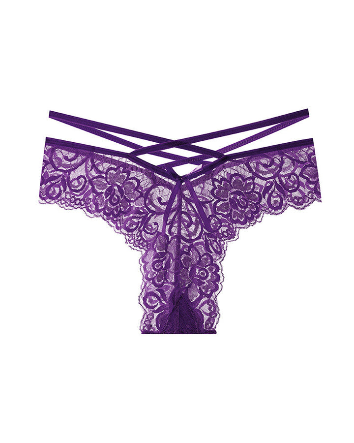 Olivyssaera – Jacquard Lace Low-Rise Briefs