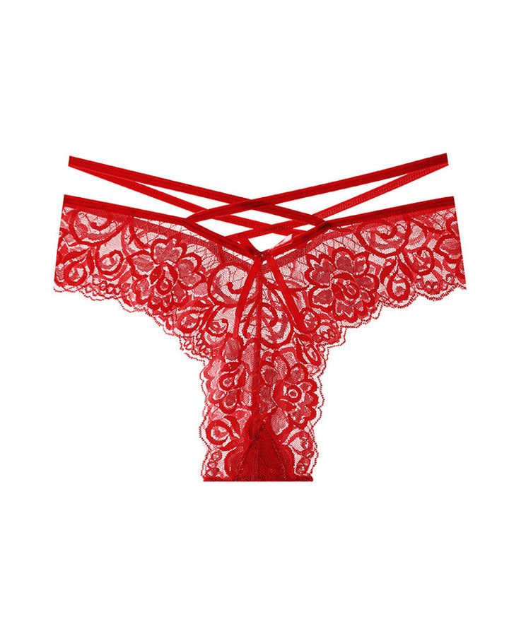 Olivyssaera – Jacquard Lace Low-Rise Briefs