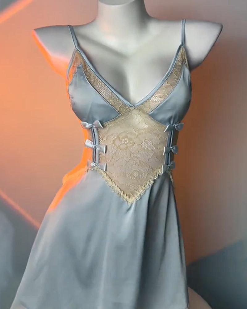 Selindra – Lace Colorblock Nightdress