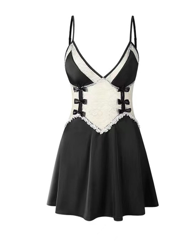 Selindra – Lace Colorblock Nightdress