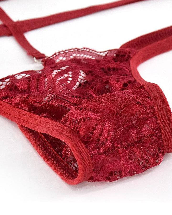 Elowira – Floral Lace Bra & Thong Set