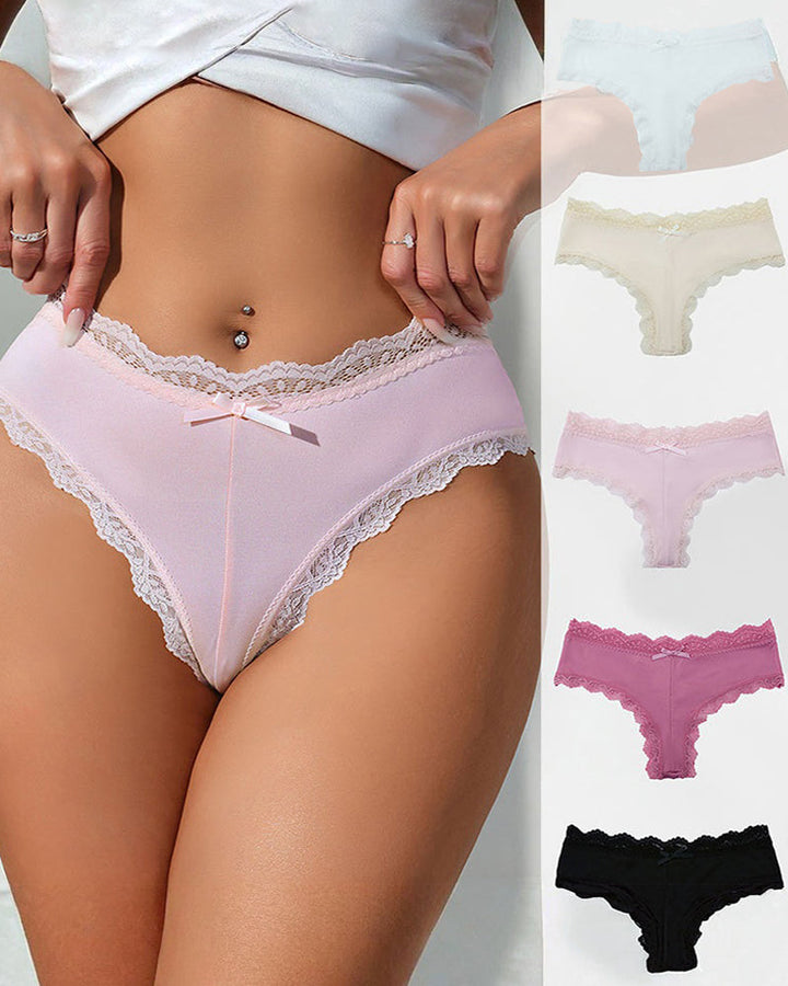 Evelynoraia – High Elastic Lace Cotton Panties