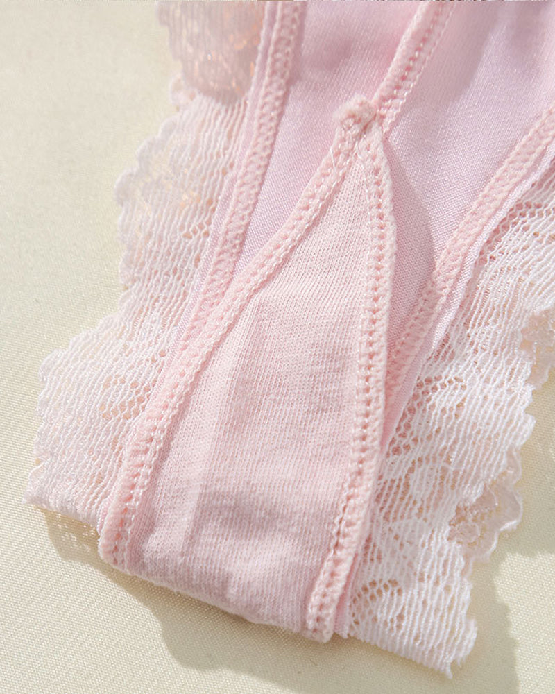 Evelynoraia – High Elastic Lace Cotton Panties