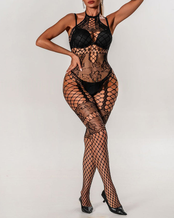 Florentia – Jacquard Lace Pajama Set
