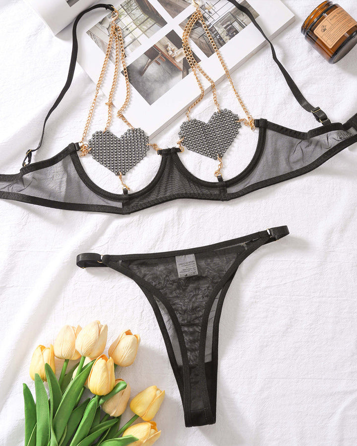 Catalina – Chain Mesh Pajama Set