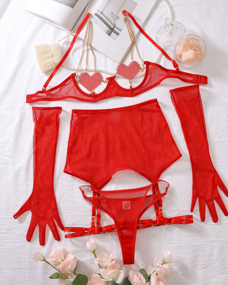 Catalina – Chain Mesh Pajama Set