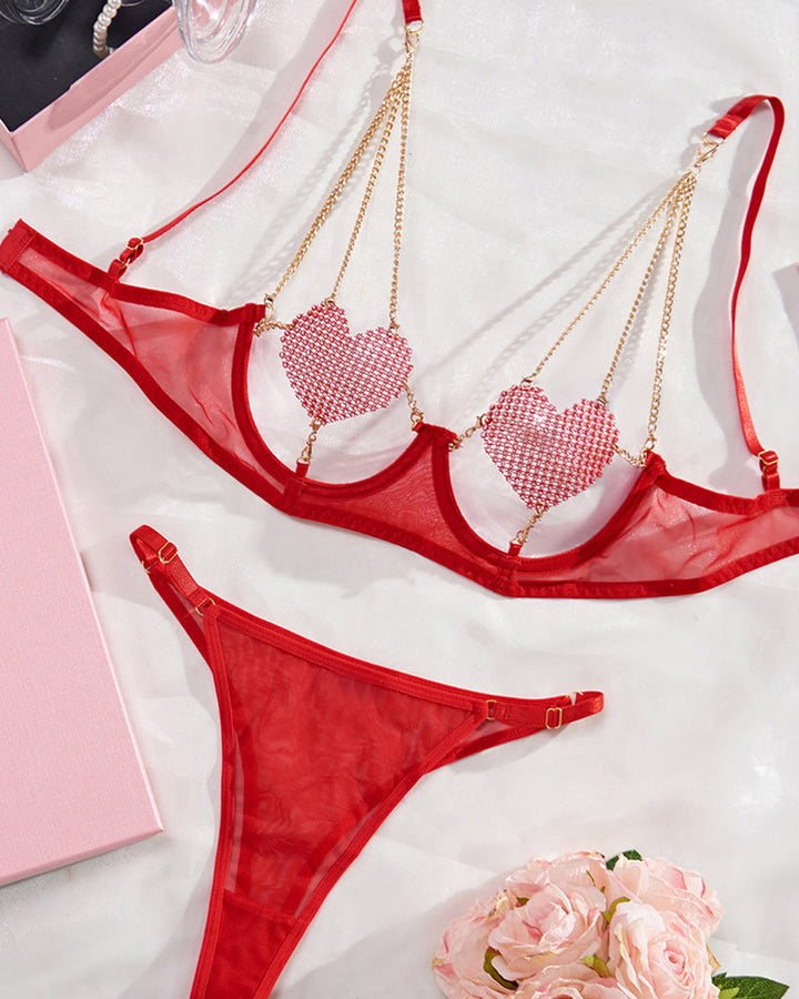 Catalina – Chain Mesh Pajama Set