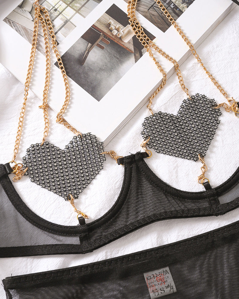 Catalina – Chain Mesh Pajama Set