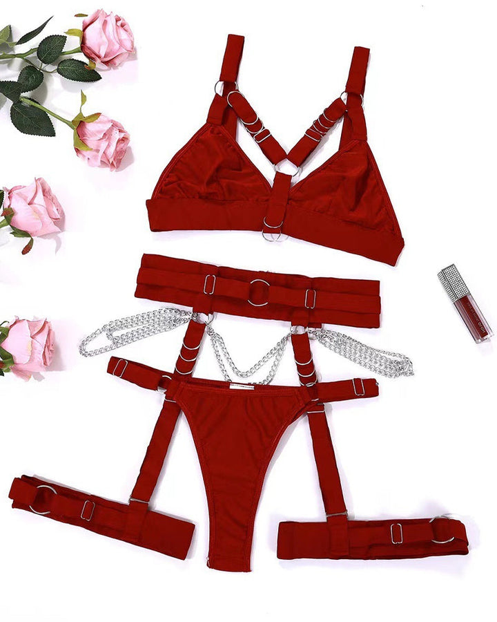 Maurelia – Chain Waist & Leg Ring Set