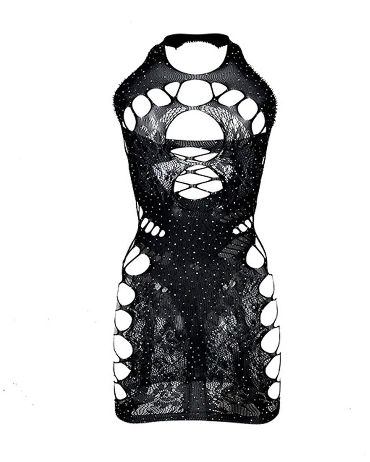 Rhiannon – Diamond Halterneck Nightdress