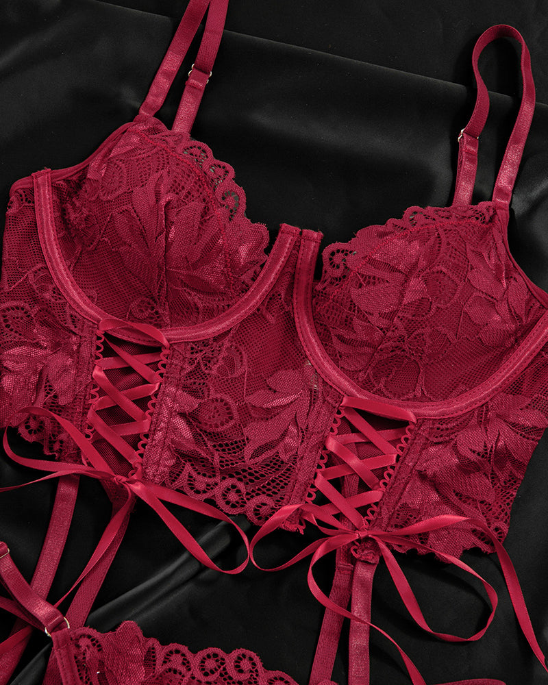 Seraphine – Lace String Pajama Set