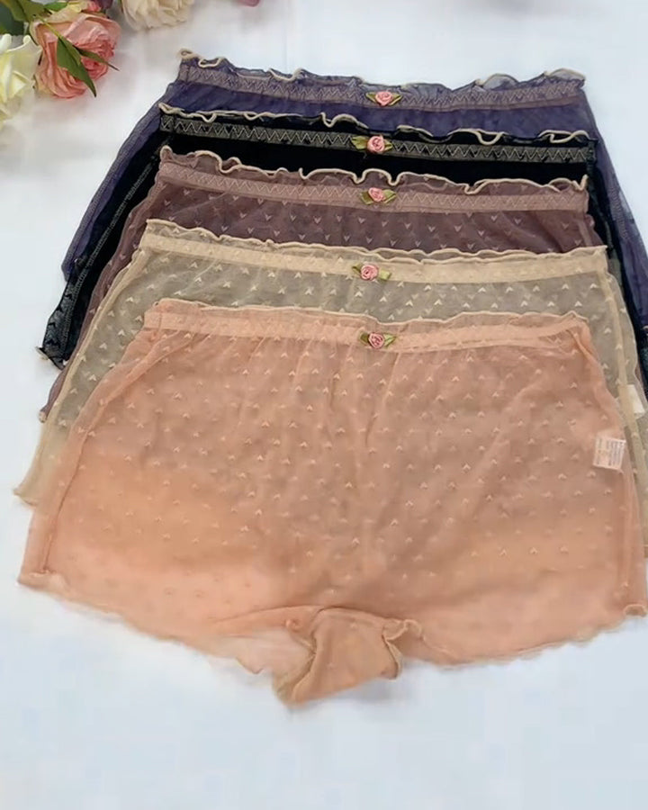 Cyralisseira – Heart Lace Flower Underwear Set