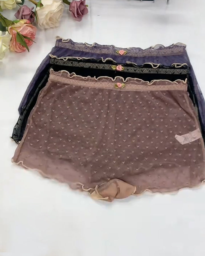 Cyralisseira – Heart Lace Flower Underwear Set