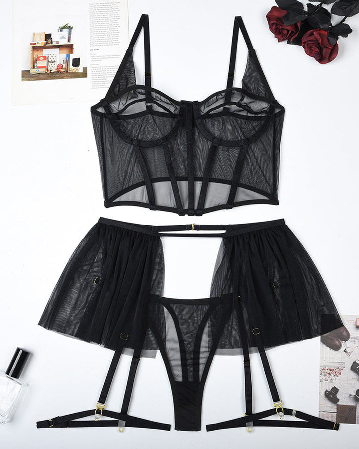 Serelina – Mesh Pajama Set
