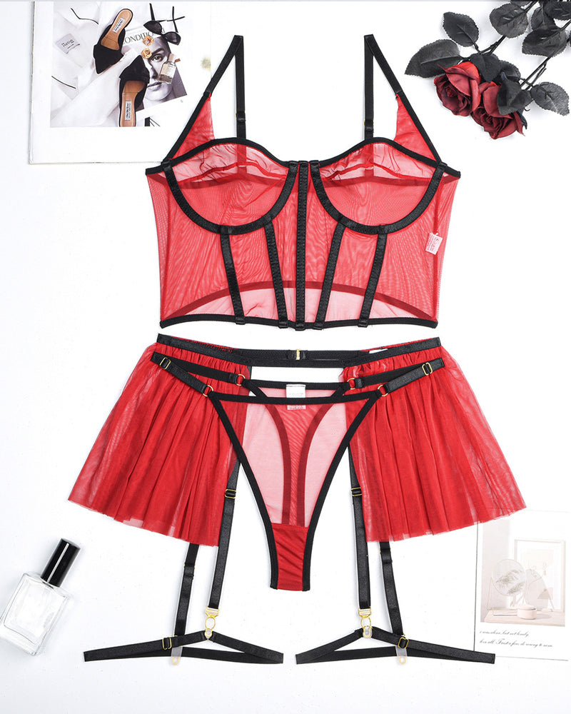 Serelina – Mesh Pajama Set