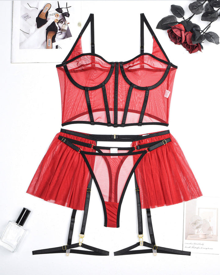 Serelina – Mesh Pajama Set