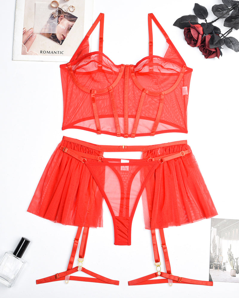 Serelina – Mesh Pajama Set