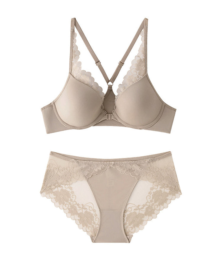 Floravielle – Seamless Lace Bra & Panty Set