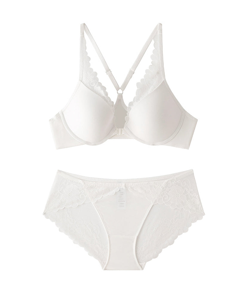 Floravielle – Seamless Lace Bra & Panty Set