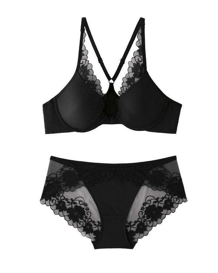 Floravielle – Seamless Lace Bra & Panty Set