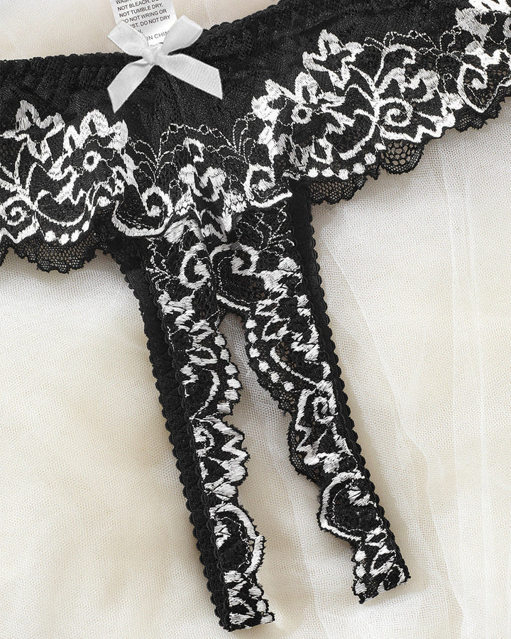 Novara – Lace Mesh Bra & Underwear Set