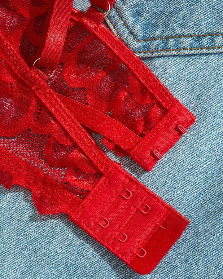 Arielle – Lace Mesh Underwear Set