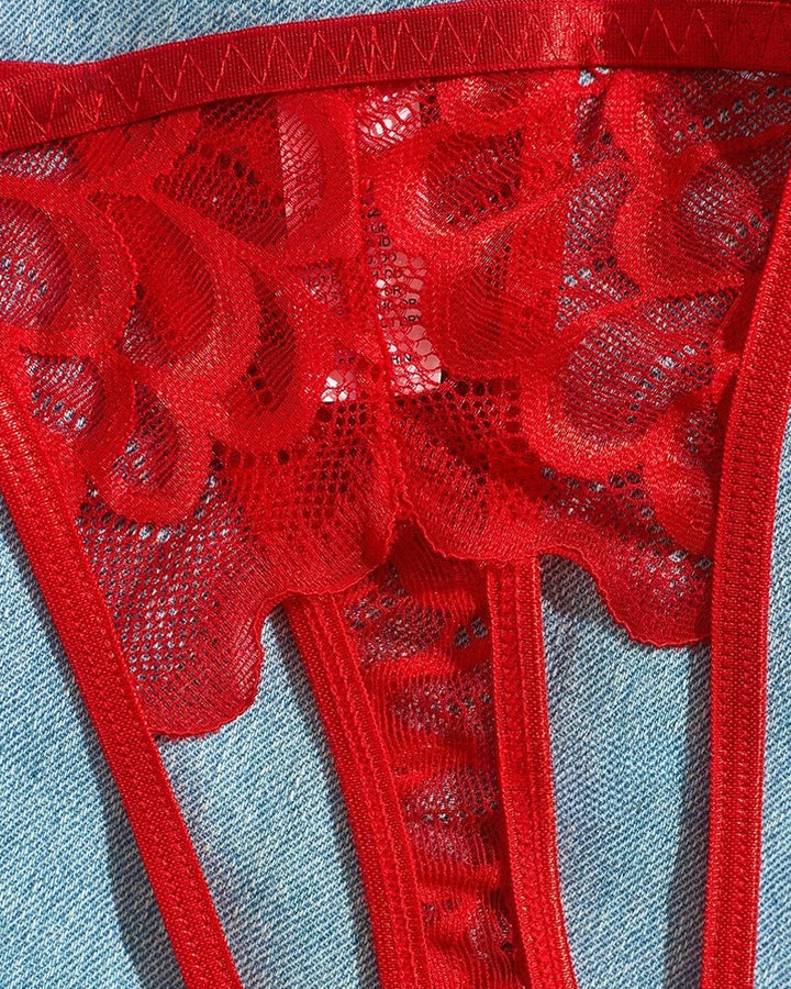 Arielle – Lace Mesh Underwear Set
