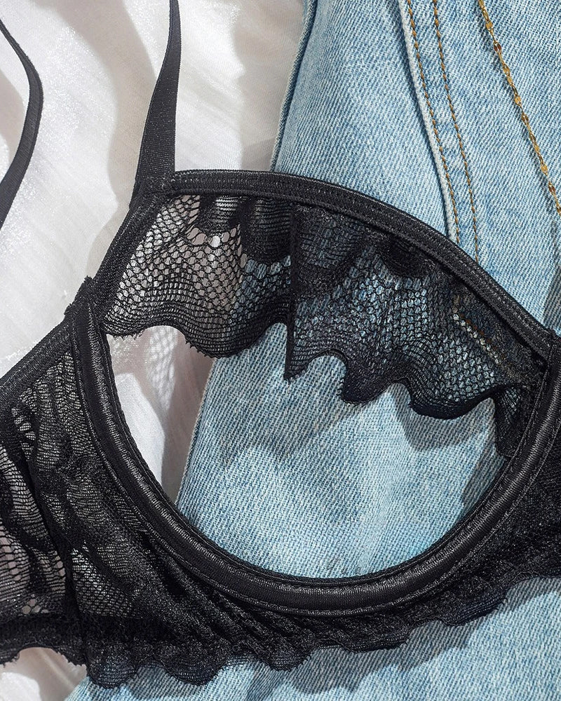 Arielle – Lace Mesh Underwear Set