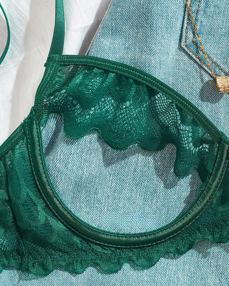 Arielle – Lace Mesh Underwear Set