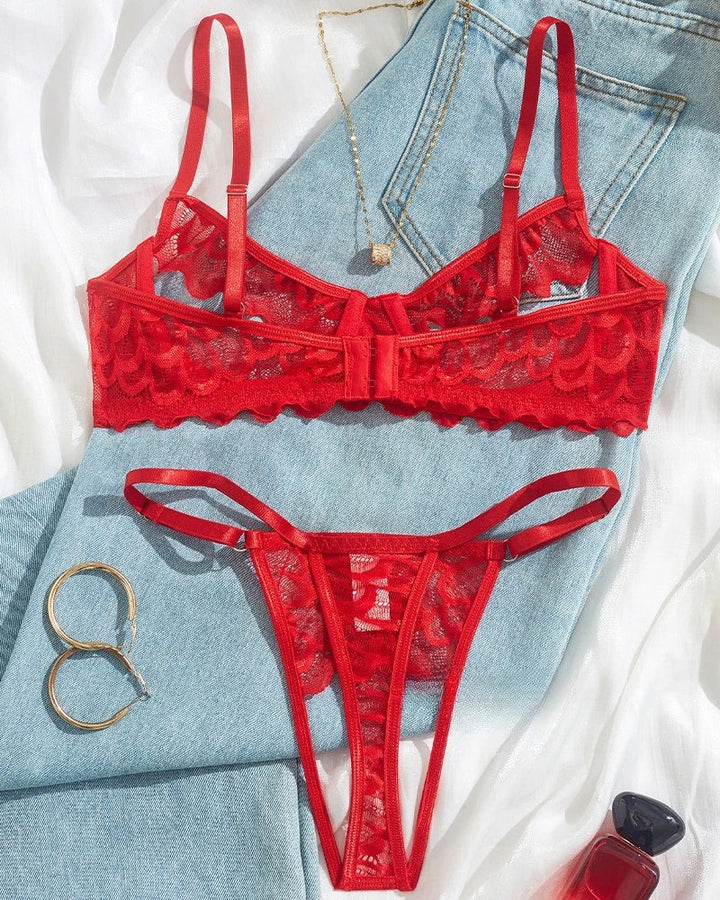 Arielle – Lace Mesh Underwear Set