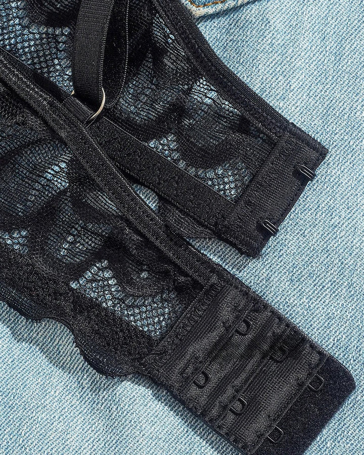 Arielle – Lace Mesh Underwear Set