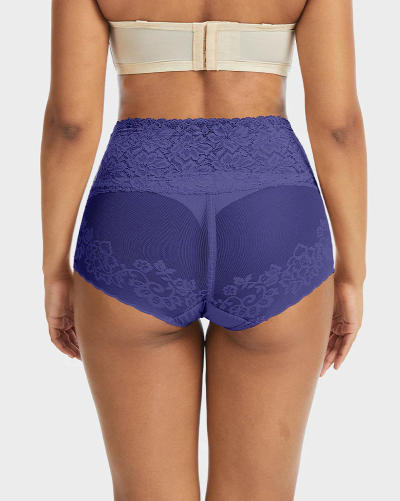 Serenyllisra – Three-Pack High-Waist Lace Tummy-Control Panties